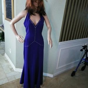 Beautiful purple dress with CZ look studding